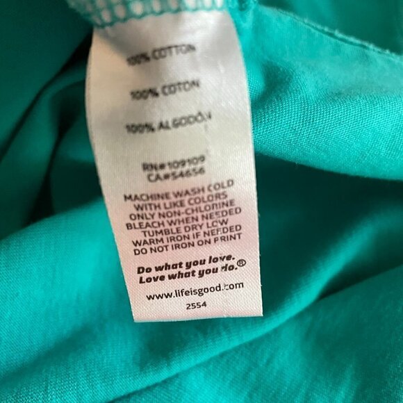 Crusher Golf Tee Short Sleeve May The Course Be With You Women's Sz Large Blue - Picture 2 of 6